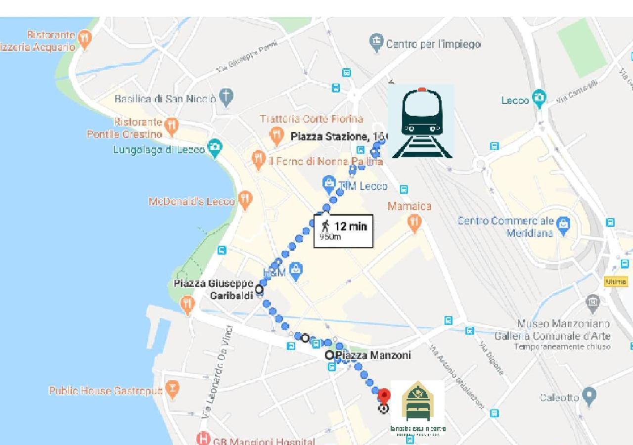 La Nostra Casa In Centro Hotel Lecco Bagian luar foto